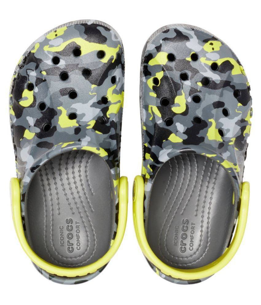 Crocs Baya Seasonal Graphic Grey Kids Clog Price in India Buy Crocs