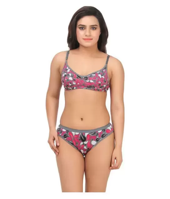 Grey Bra Panty Sets: Buy Grey Bra Panty Sets for Women Online at Low Prices  - Snapdeal India