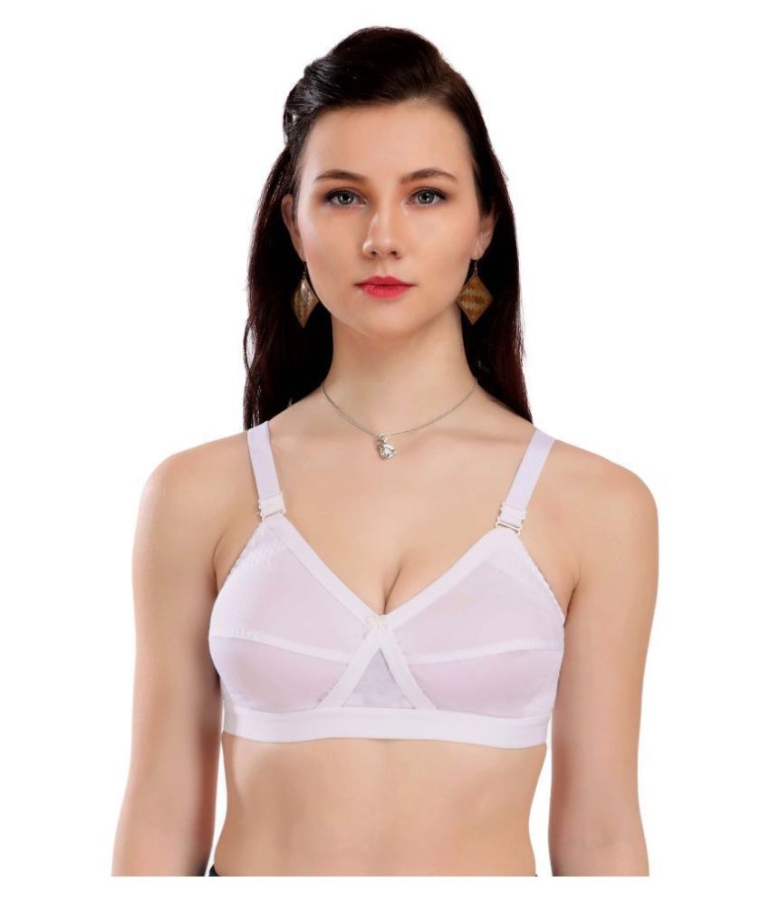     			Eve's Beauty Cotton Non Padded Women's Minimizer Bra ( White )