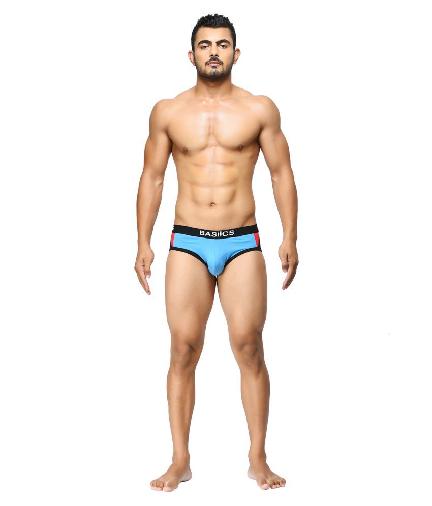     			La Intimo Pack of 1 Cotton Briefs For Men's ( Blue )