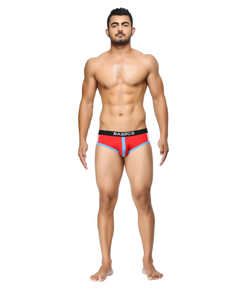     			La Intimo - Red Cotton Men's Briefs ( Pack of 1 )