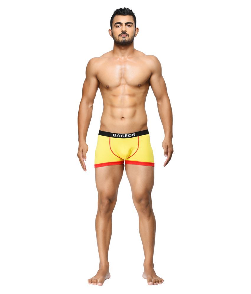     			La Intimo Cotton Men's Trunks ( Yellow )