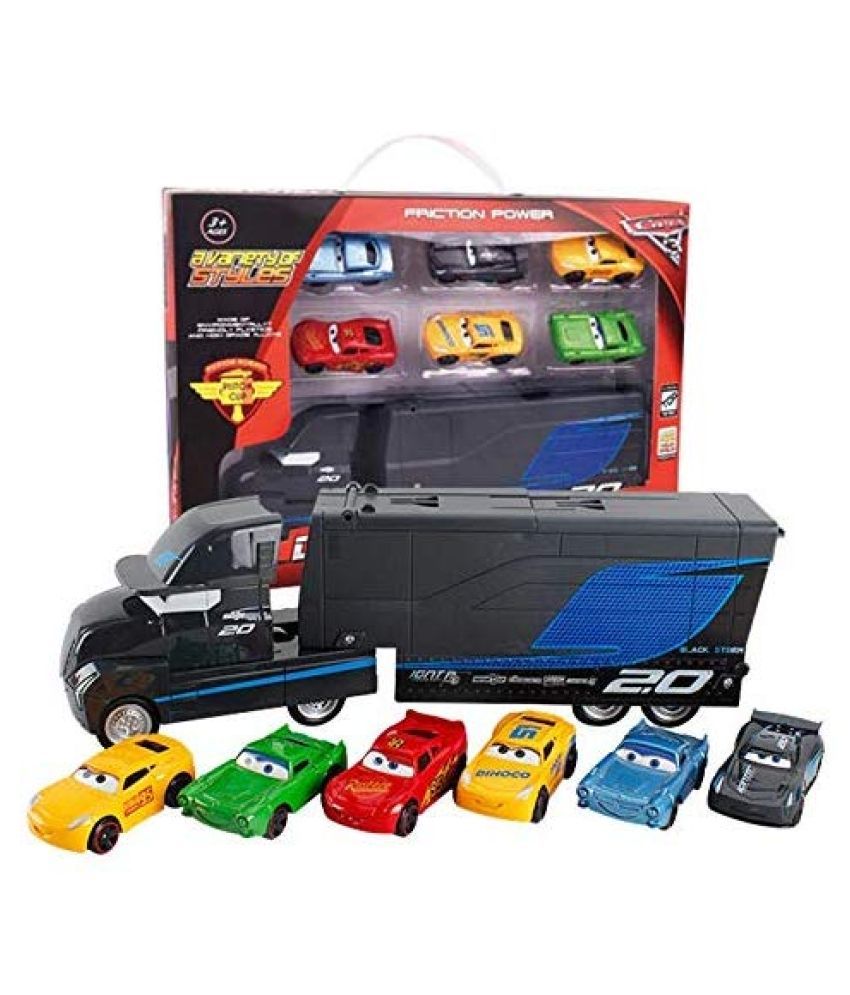 Crazy Toys 7 Pieces Set Disney Pixar Cars 3 Lightning Mcqueen Jackson Storm Mack Uncle Truck 1 55 Alloy Toy Truck Cars Toy For Children Multicolour Buy Crazy Toys 7 Pieces Set Disney