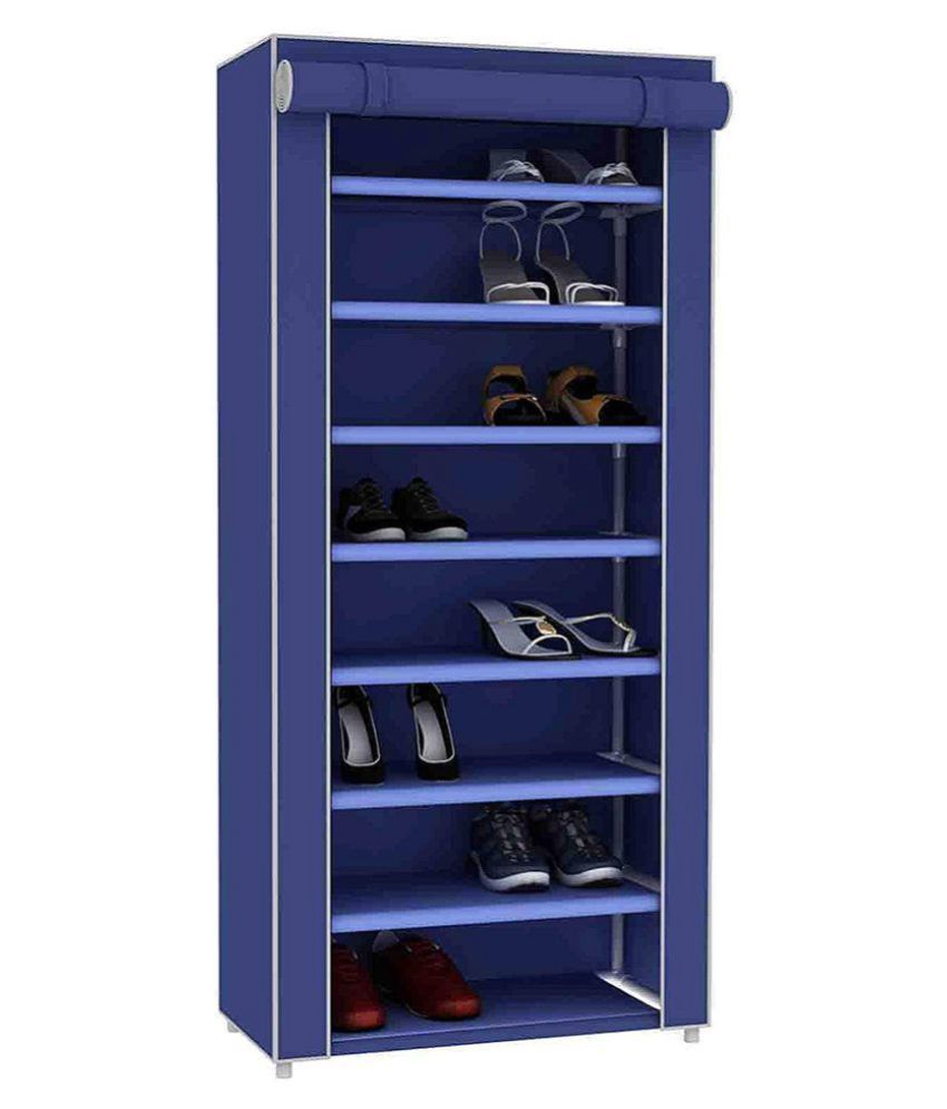 Ez Life Dust Proof Damp Proof Shoes Rack 60 Cm X 30 Cm X 160 Cm Stainless Steel Full Fabric Zipper Cover Navy Blue Buy Ez Life Dust