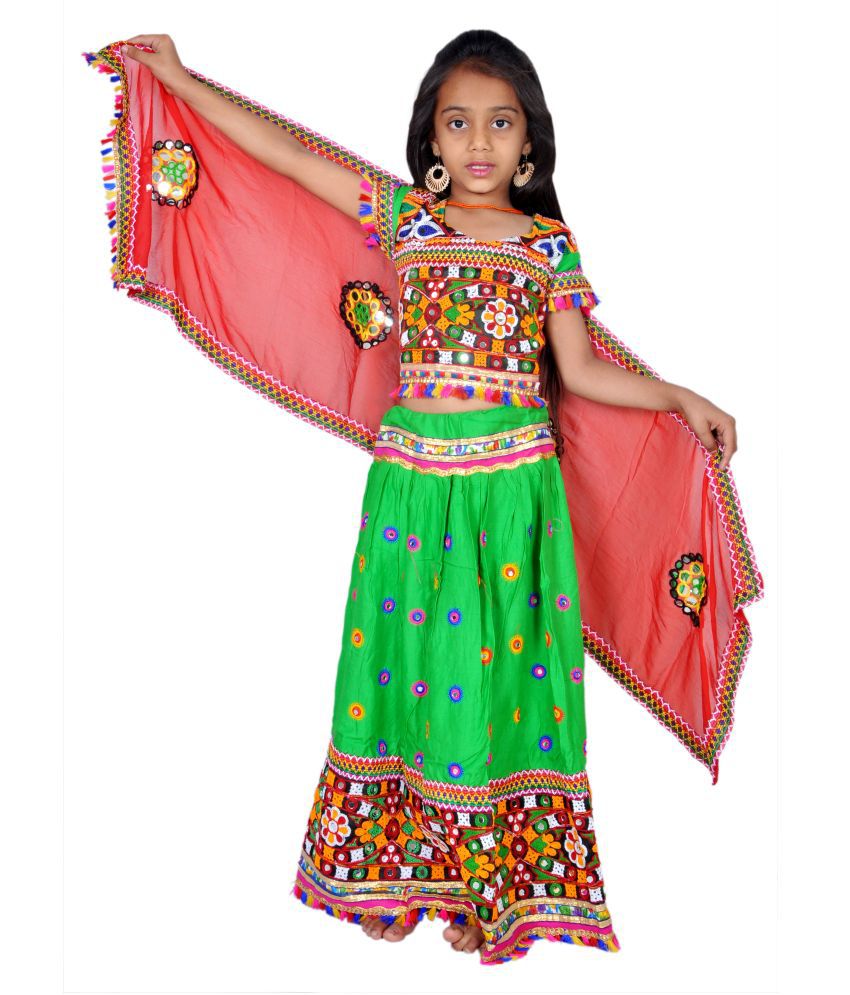 Baby Girl Lahenga Chaniya Ghaghra Choli Kids Traditional Wear - Buy ...