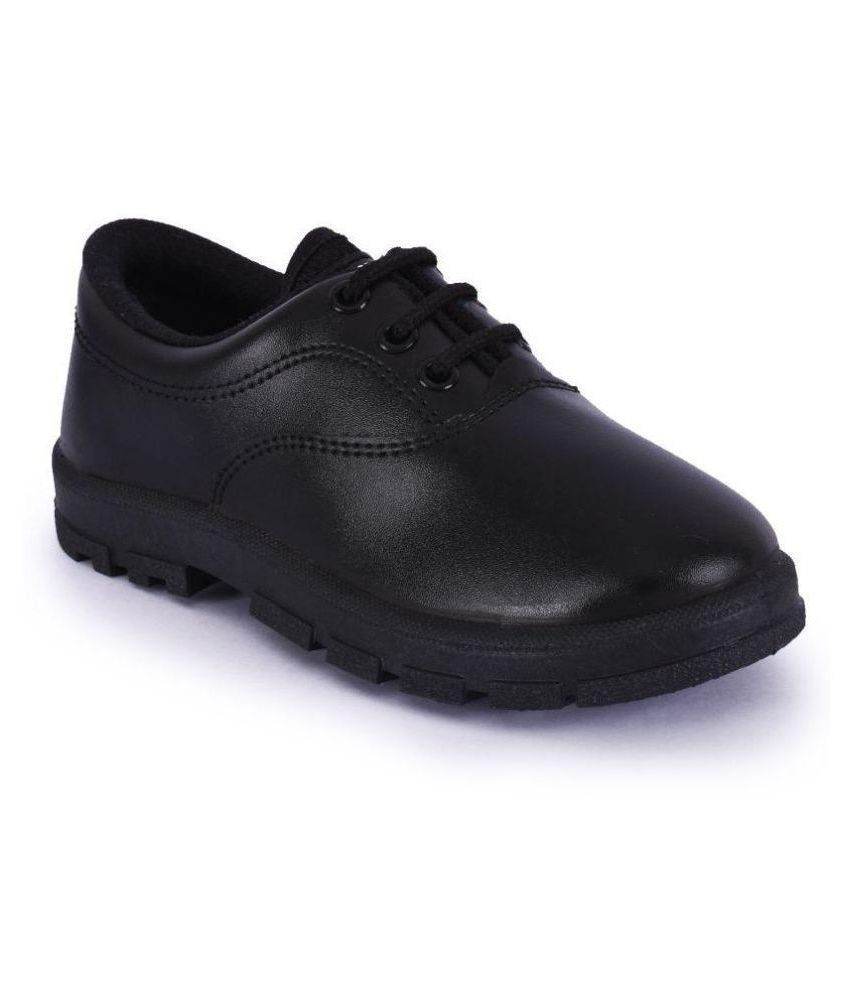     			SCHOOL TIME BLACK colored school shoes for boys