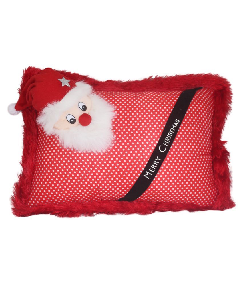     			Tickles Merry Christmas Santa Claus Pillow for Kids Christmas Gift Decoration (Color: Red Size: 35 cm)