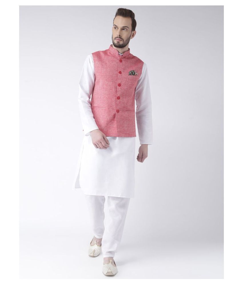     			Hangup Multi Cotton Kurta Pyjama Set