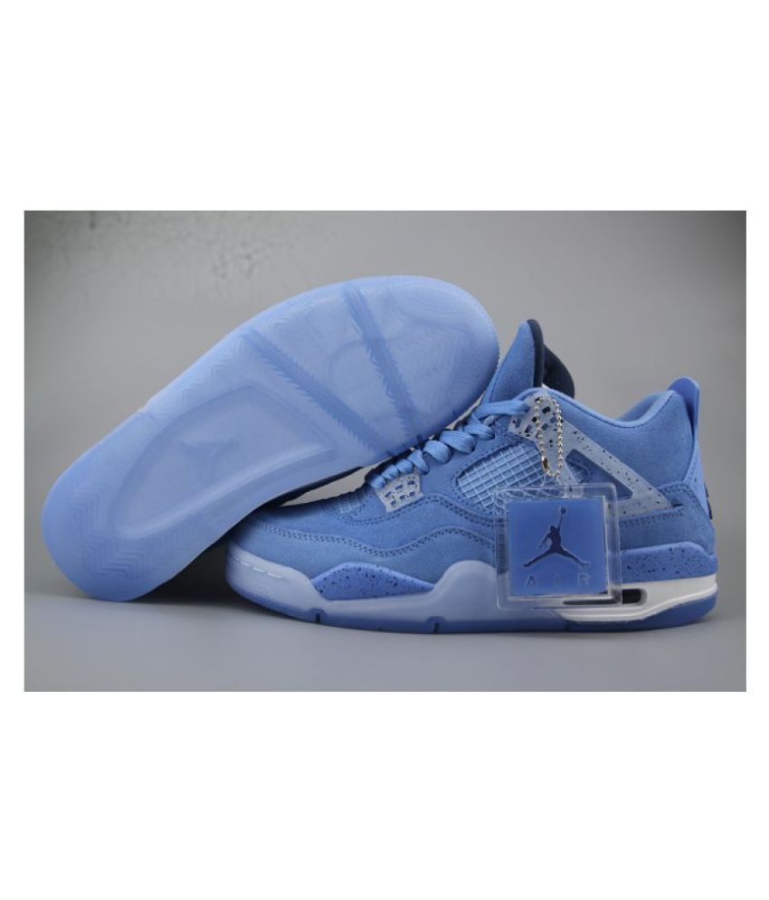 Nike Air Jordan 4 Retro Blue Training Shoes Buy Nike Air Jordan 4 Retro Blue Training Shoes Online At Best Prices In India On Snapdeal