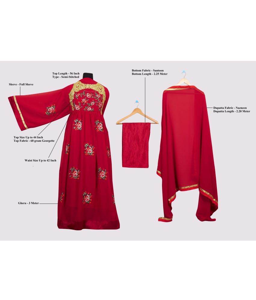 maroon ethnic gown