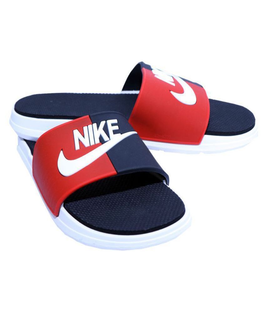 Download Nike Red Slide Flip flop Price in India- Buy Nike Red ...