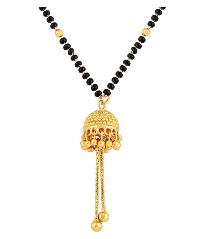     			Asmitta Royal Jhumki Pendent Gold Plated Princess Style Mangalsutra For Women