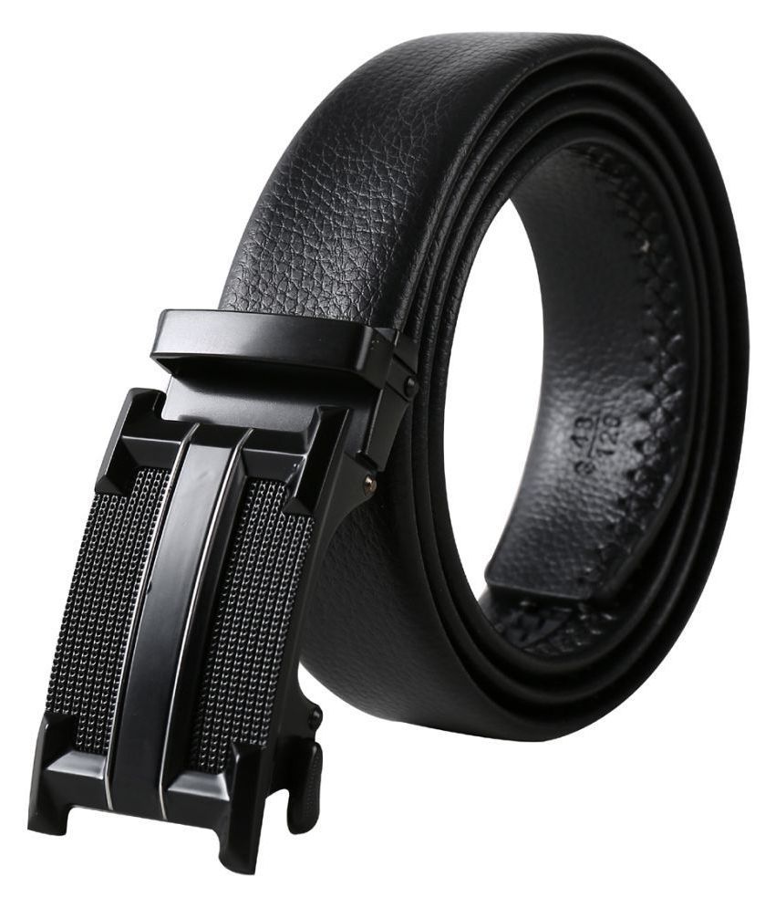     			Edifier - Black Leather Men's Casual Belt ( Pack of 1 )