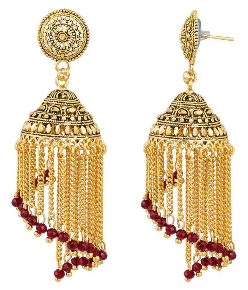 Aadita Bahuabali Ethnic Traditional Hair Chain with Jhumki Jhumka