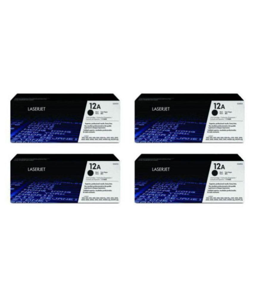 HEWLETT PACKARD 12A Black Single Toner for HP LaserJet 1012, 1015, 1018, 1020, 1022, 1022n ...