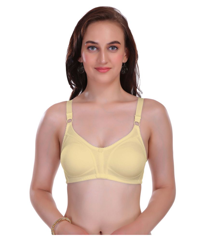     			Eve's Beauty Poly Cotton Non Padded Women's Seamless Bra ( Beige )