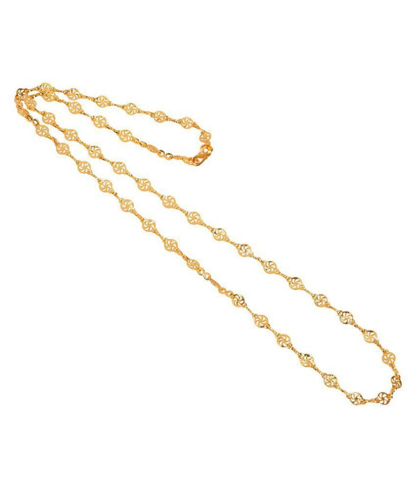 Trendy Gold gold plated daily wear 26 inch ashok chakra chain perfect ...