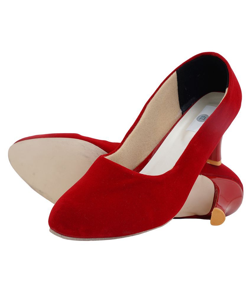 red block heels cheap
