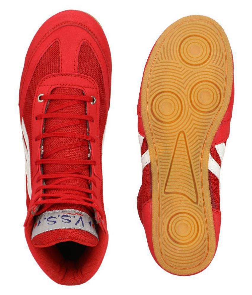 6 Day Red Workout Shoes for Women