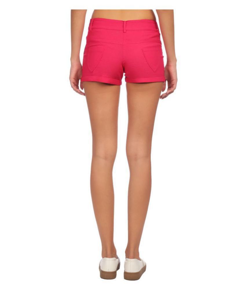 Buy Veronique Cotton Lycra Hot Pants - Pink Online at Best Prices in India - Snapdeal