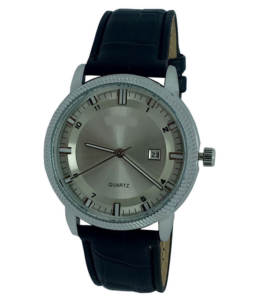 ex306 blue leather analog men's watch