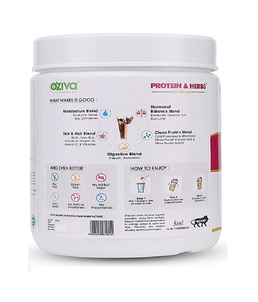 OZiva Protein & Herbs 500 gm Buy OZiva Protein & Herbs 500 gm at Best