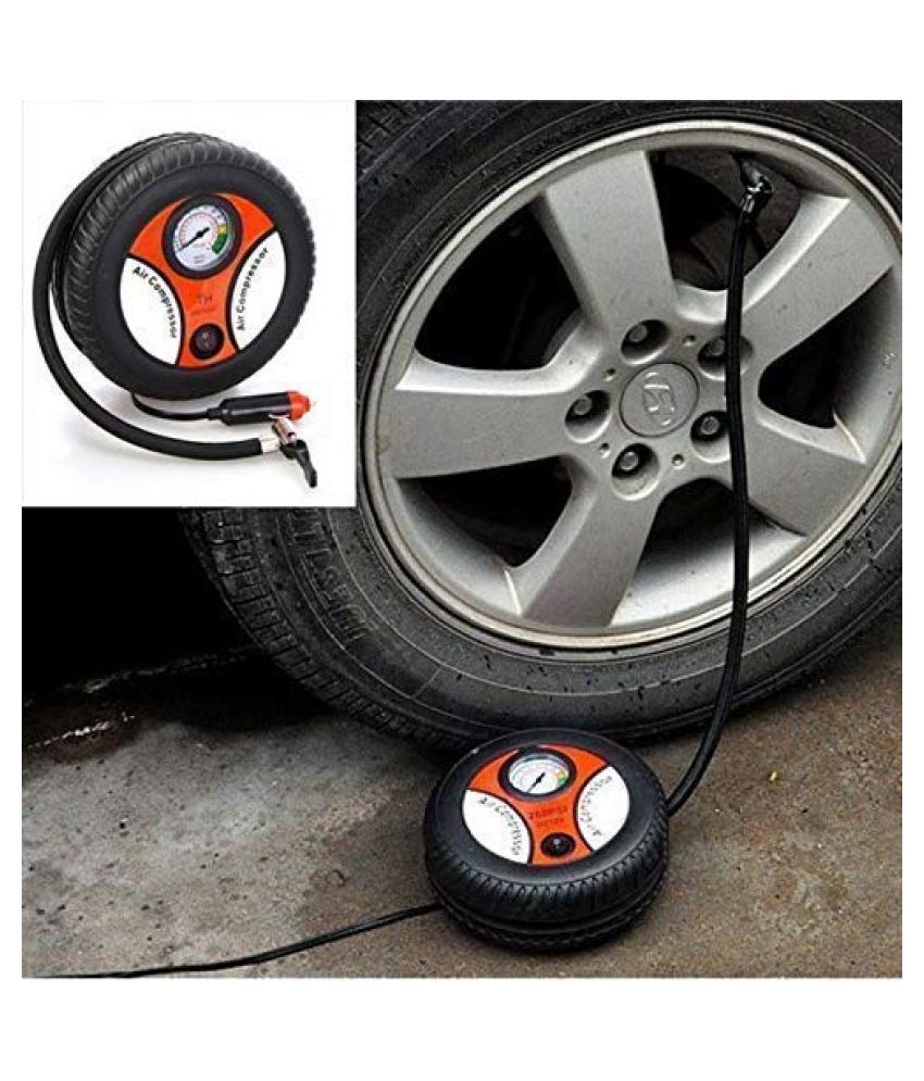 GODRIC INDIA High Quality Portable Electric Mini DC 12V Air Compressor Pump for Car and Bike Tyre Tire Inflator