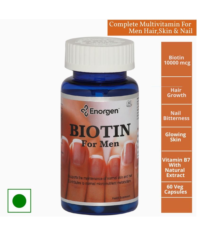 Enorgen Biotin For Men Hair Growth Supplement Maximum Strength