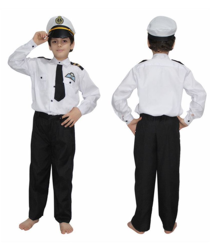     			Kaku Fancy Dresses Pilot Our Helper Costume For Kids School Annual Function/Theme Party/Competition/Stage Shows Dress