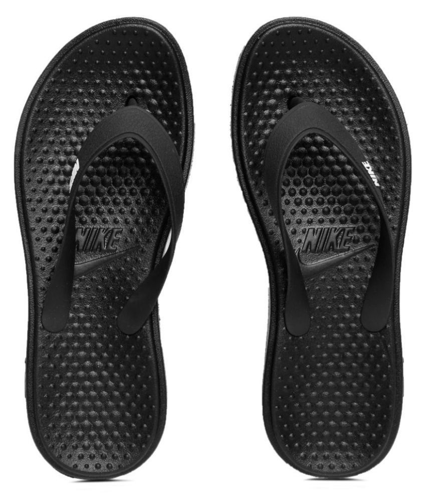 nike black thong flip flop