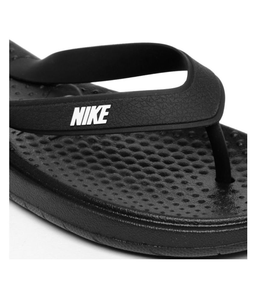 nike black thong flip flop