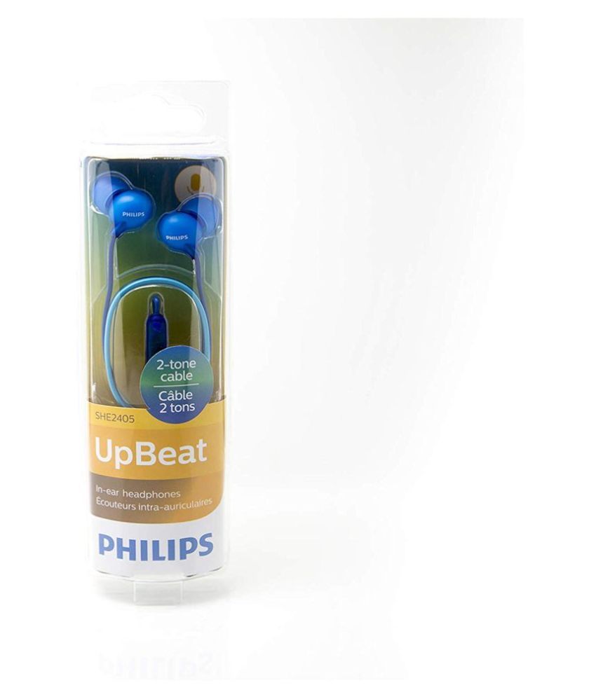 philips earphone with mic she2405