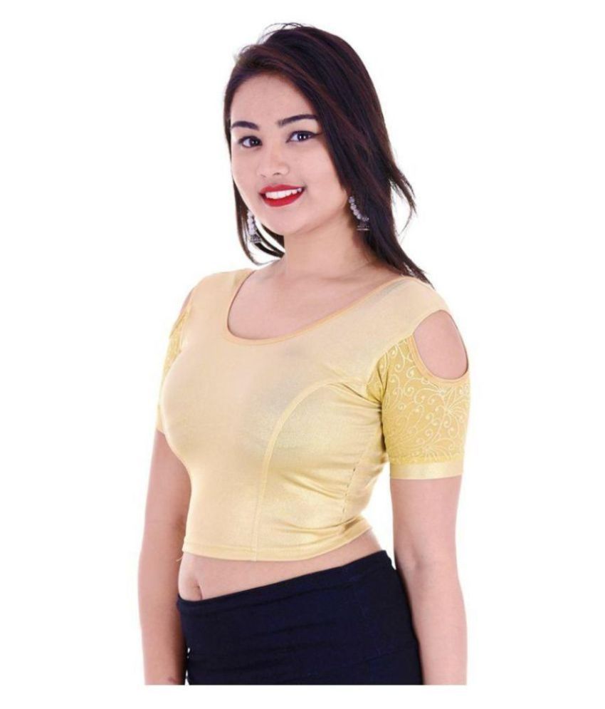 gold shimmer long sleeve top