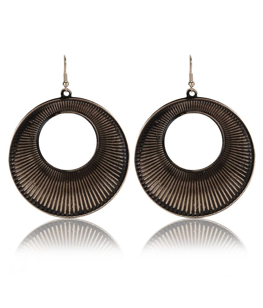 round metal earrings