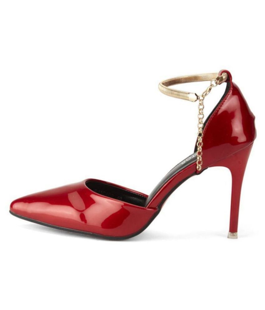 stiletto heels red