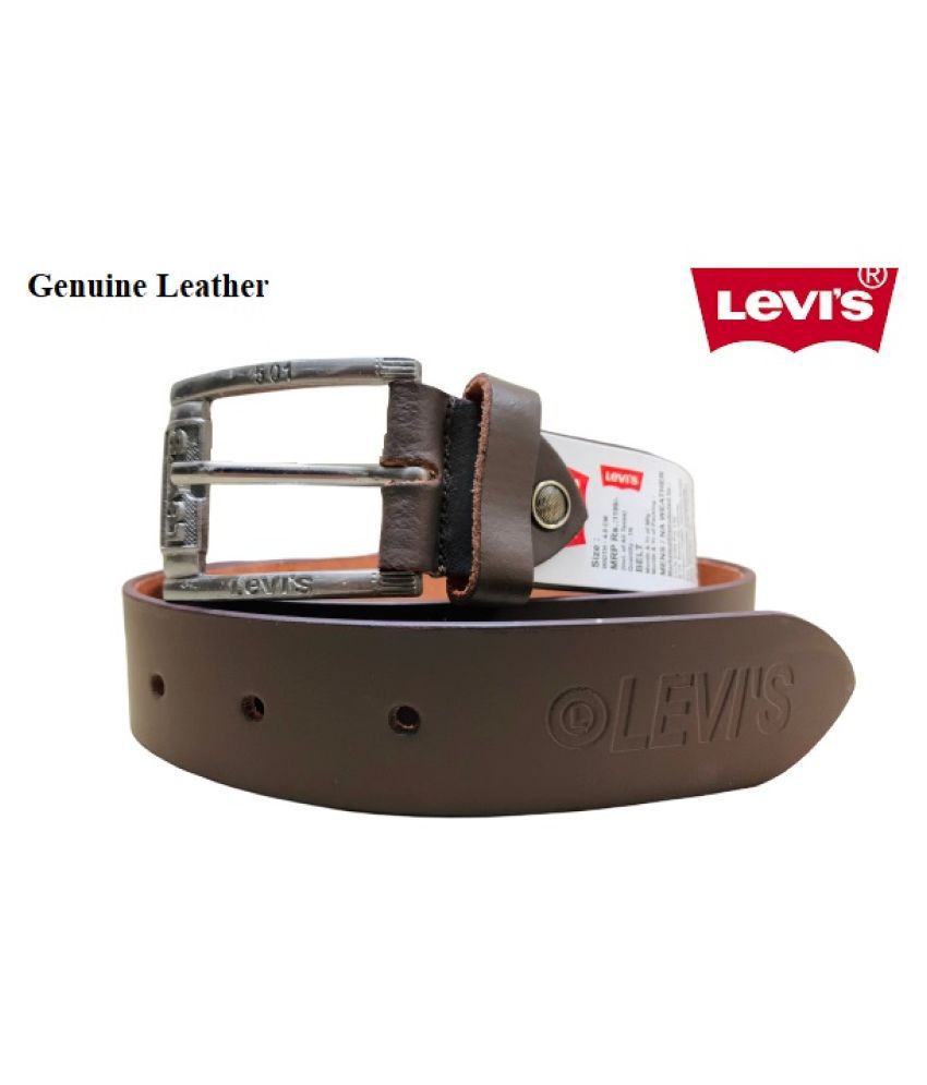 LEVI'S BELT Brown Leather Casual Belt 