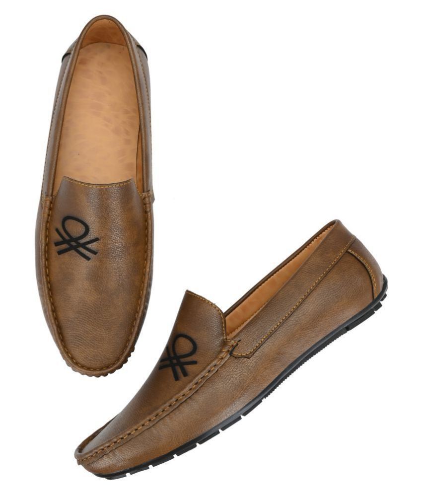 formal brown loafers