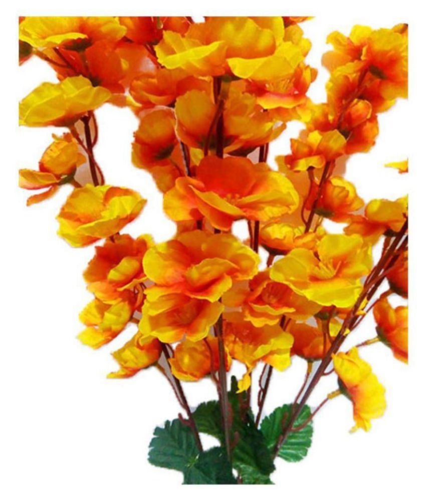 Saf Orchids Orange Artificial Flowers Bunch Pack of 1 Buy Saf