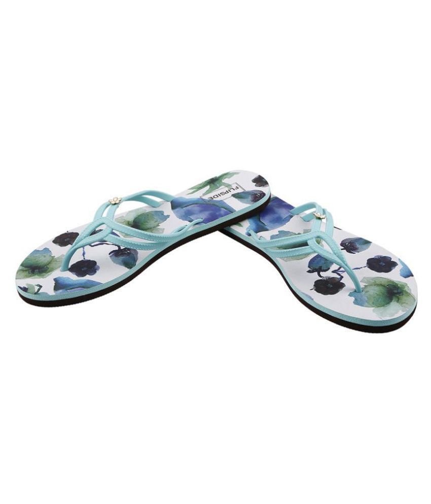 slippers turquoise