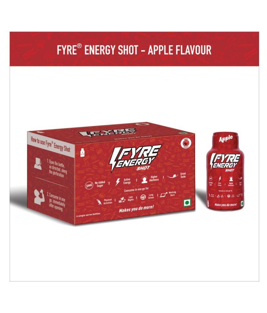 Fyre Energy Shot Apple Energy Drink 720 mL Buy Fyre Energy Shot Apple