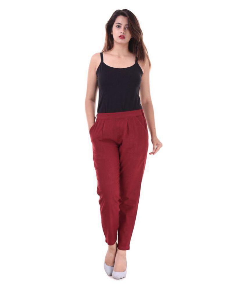 Buy Real Bottom Cotton Casual Pants Online at Best Prices in India ...