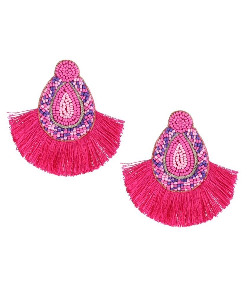 Handmade Dangle Fringe Earrings for Women Buy Handmade Dangle Fringe