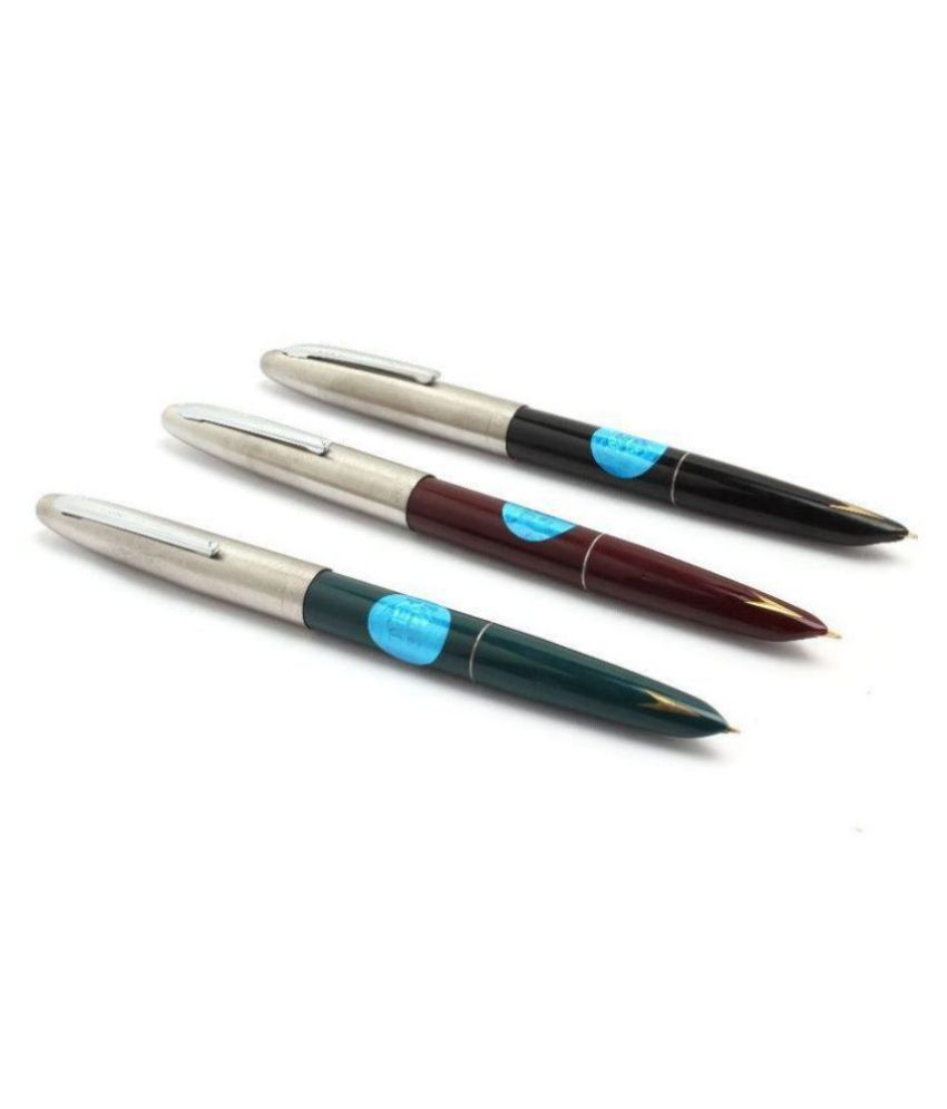 Srpc - Multicolor Fine Line Fountain Pen (Pack of 3)