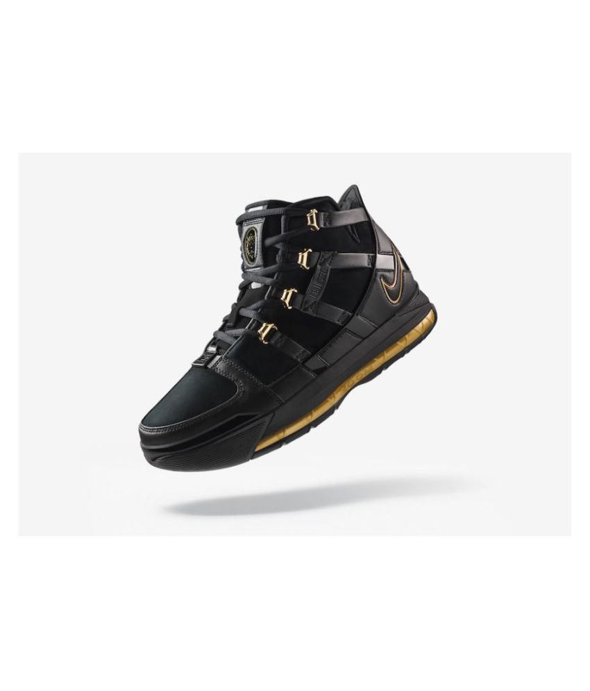 nike lebron gold black