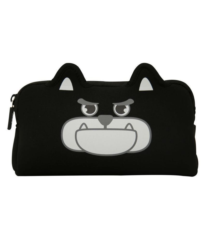     			Smily kiddos | Fancy Angry Doggy Pencil Case (Black) | Kids Pencil Case | School Pencil Case | Pencil case for Boys & Girls |  Kids Pencil pouch | Pencil Pouch for Boys & Girls | Black Color pencil case