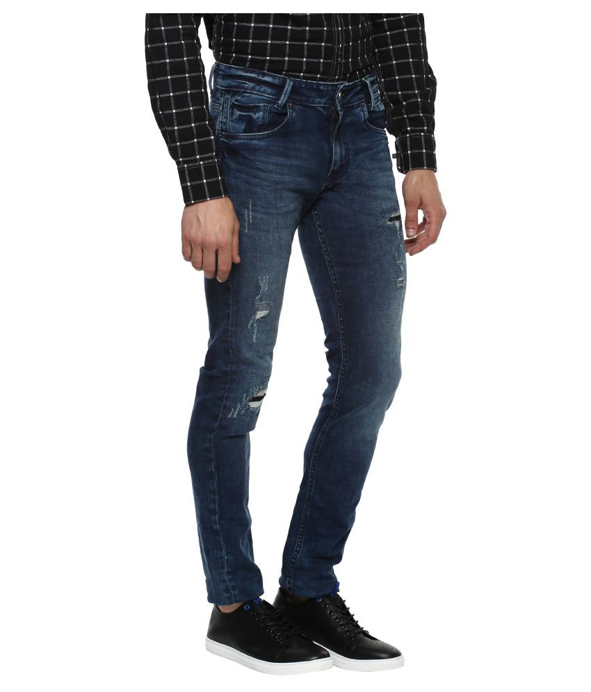 mufti slim men blue jeans