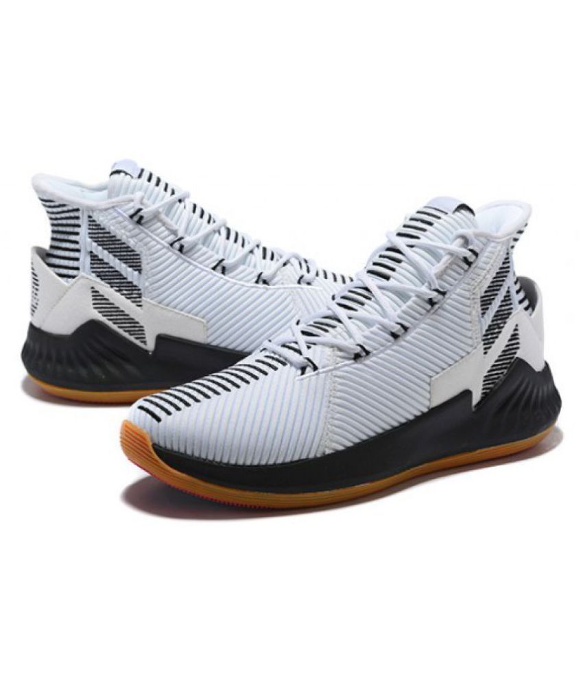 Adidas D Rose 9 White Running Shoes Buy Online Best Price on Snapdeal