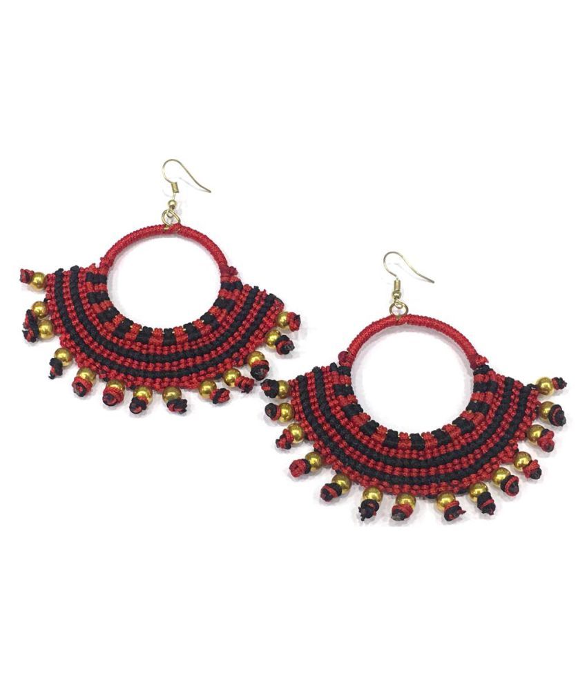 resham dhaga earrings