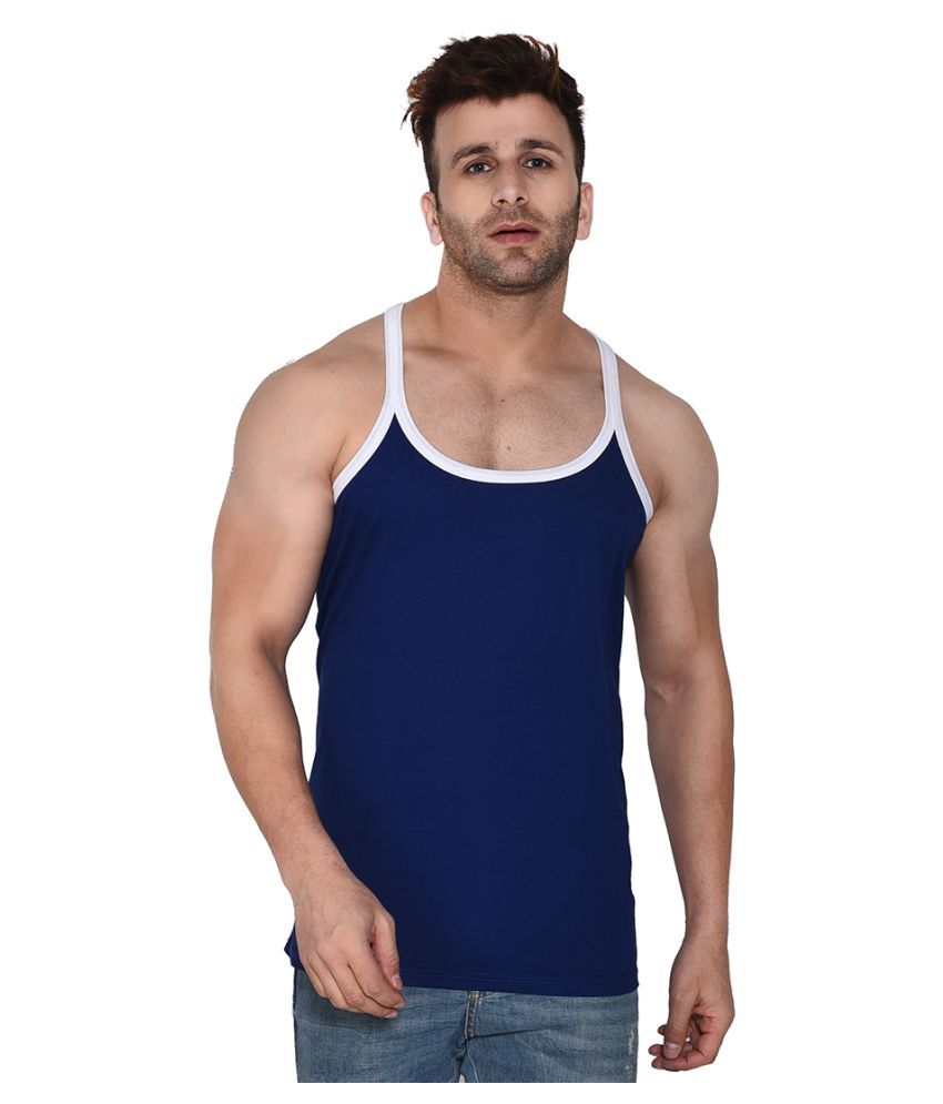     			Tfurnish Blue Sleeveless Vests Single