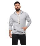 Campus Sutra Grey Hooded Sweatshirt